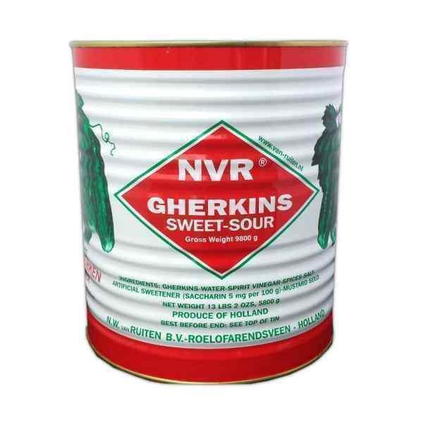 NVR PICKLED GHERKINS (TINNED) 1x9.8kg