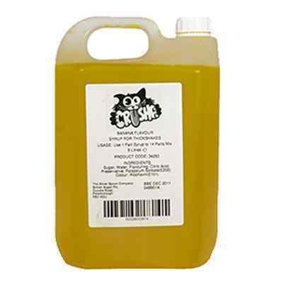 CRUSHA BANANA MILKSHAKE SYRUP 1x5ltr